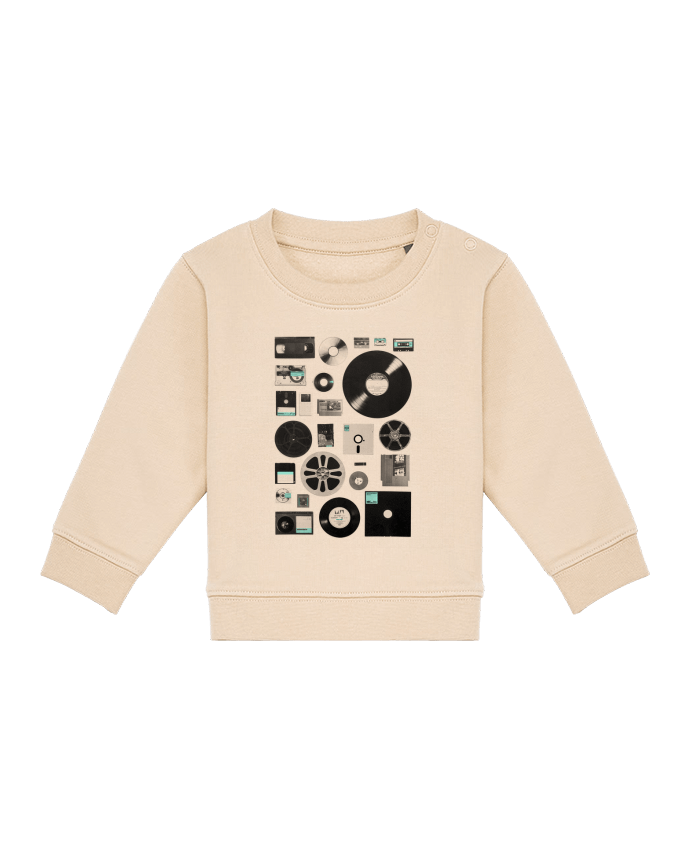 Sweatshirt bébé écoresponsable Data por Florent Bodart