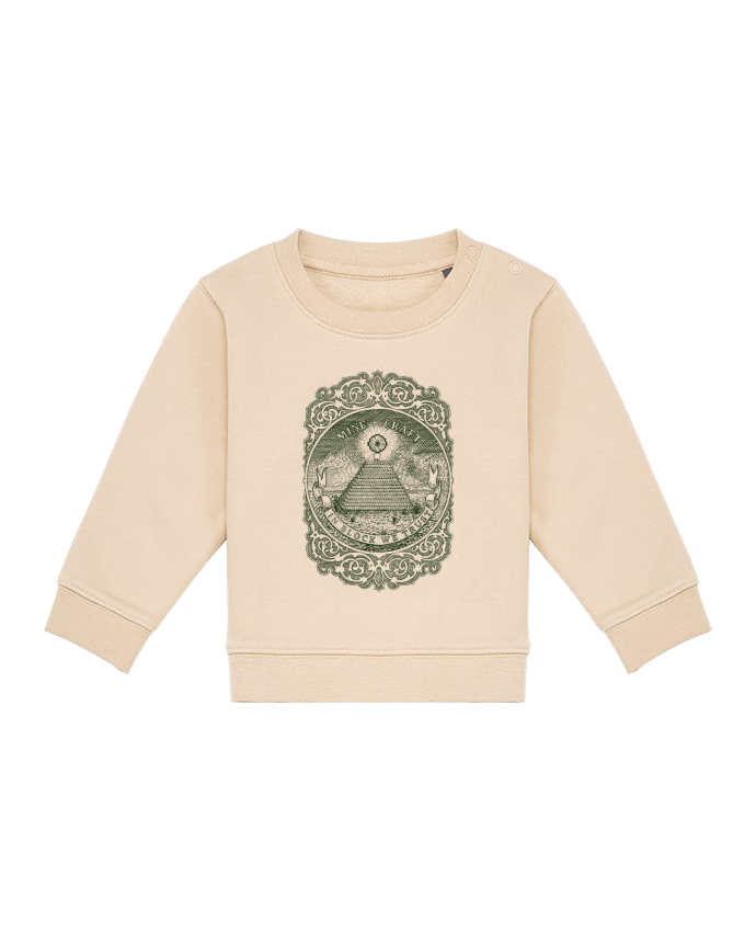 Sweatshirt bébé écoresponsable In block we trust por Florent Bodart