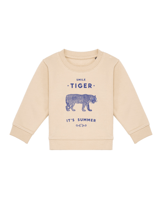 Sweat bébé Smile Tiger par Florent Bodart