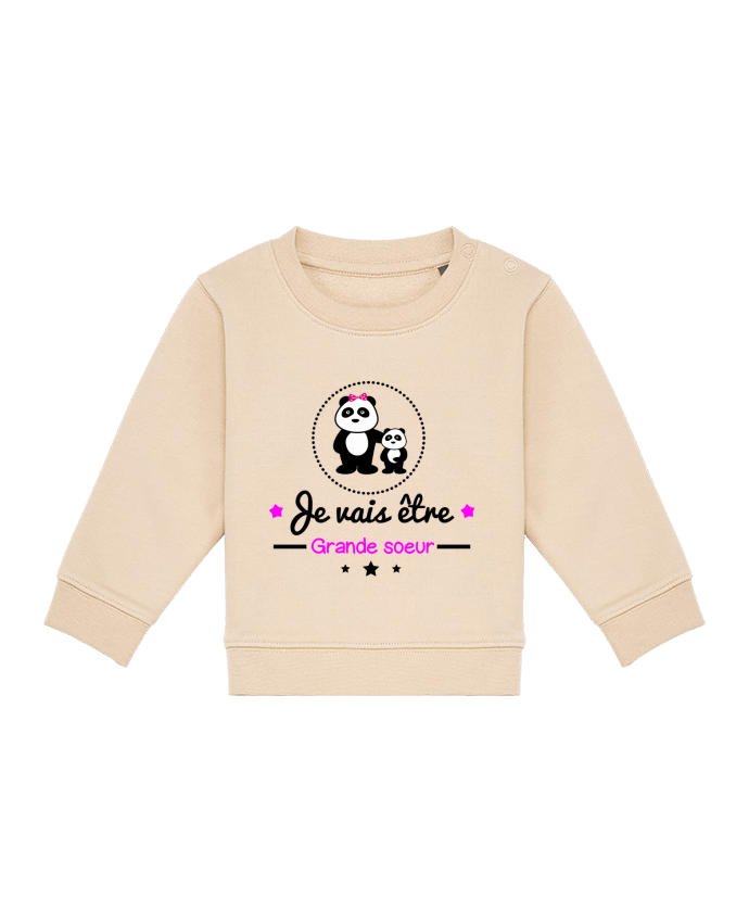 Sweatshirt bébé écoresponsable Bientôt grande soeur - Future grande soeur por Benichan