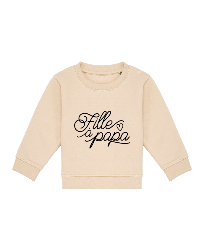 Sweatshirt bébé écoresponsable Fille à papa by tunetoo