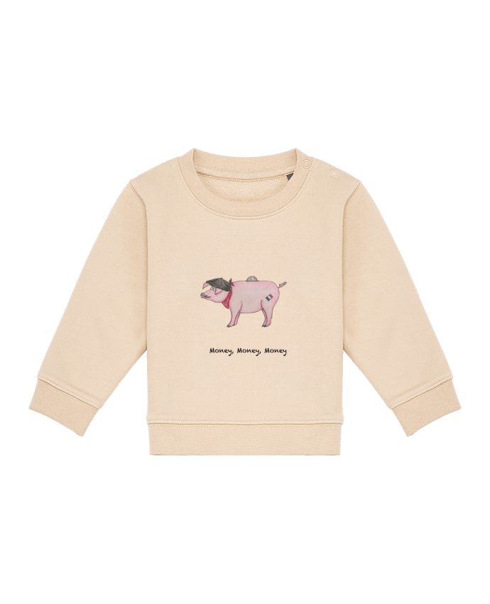 Sweat bébé MONEY MONEY MONEY par La Paloma