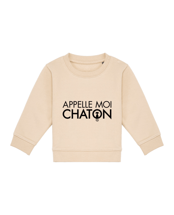 Sweat bébé Appelle moi Chaton par Freeyourshirt.com