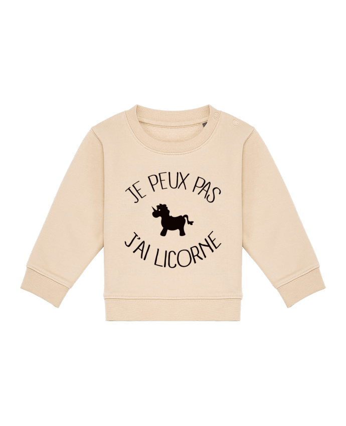 Sweat bébé Je peux pas j'ai licorne par Freeyourshirt.com