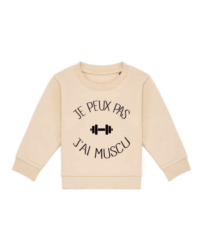 Sweat bébé Je peux pas j'ai Muscu par Freeyourshirt.com