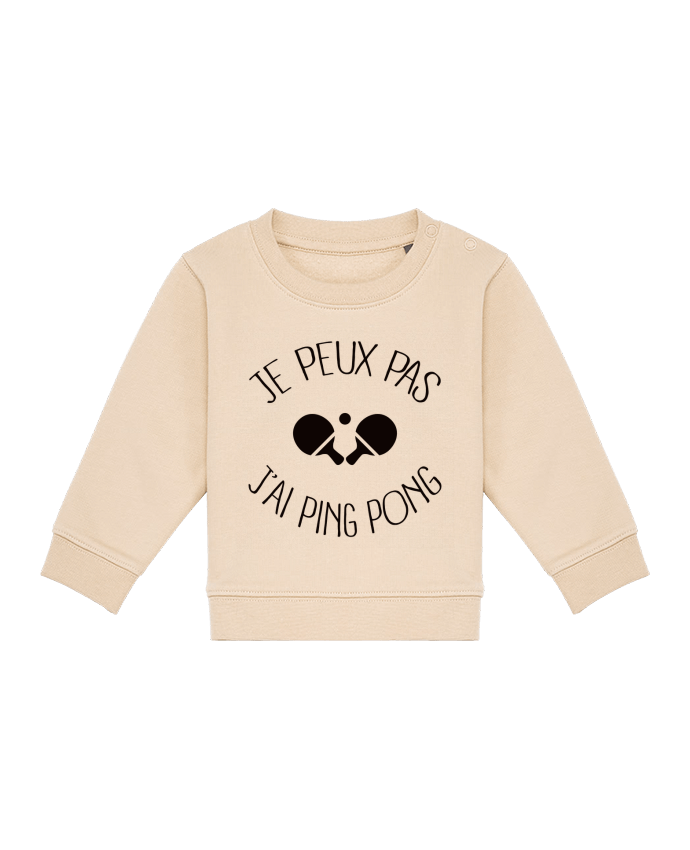 Sweat bébé je peux pas j'ai Ping Pong par Freeyourshirt.com