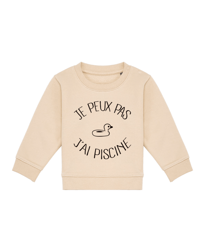 Sweat bébé Je peux pas j'ai piscine par Freeyourshirt.com