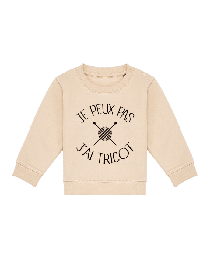 Sweat bébé Je peux pas j'ai tricot par Freeyourshirt.com