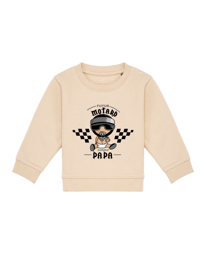 Sweat bébé Futur Motard Comme Papa par GraphiCK-Kids