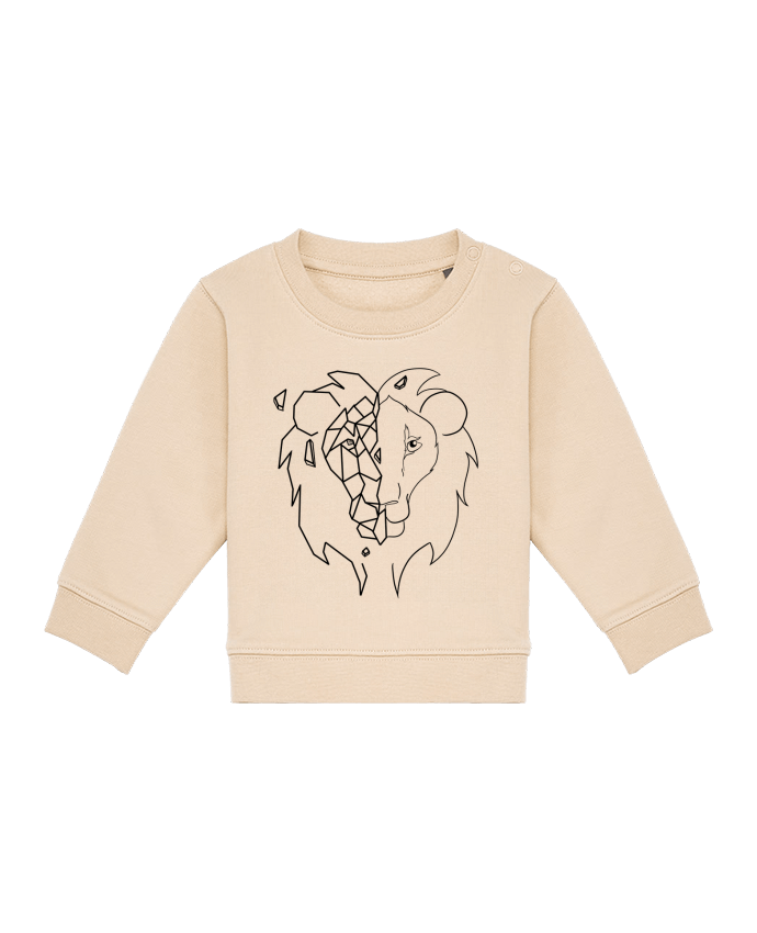 Sweat bébé Tete de lion stylisée par Tasca