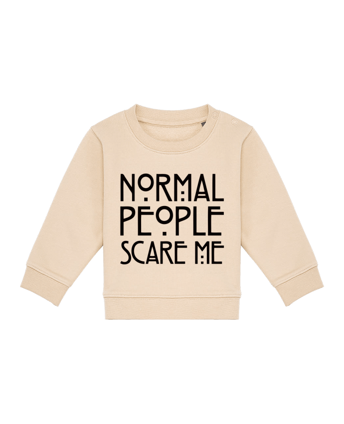 Sweat bébé Normal People Scare Me par Freeyourshirt.com