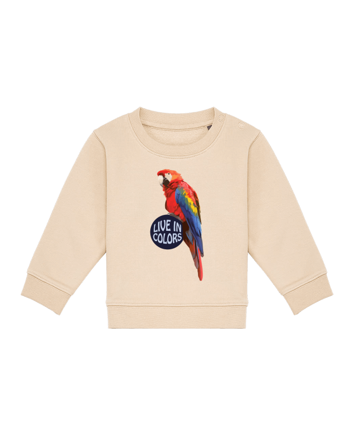 Sweat bébé Perroquet - Live in colors par justsayin