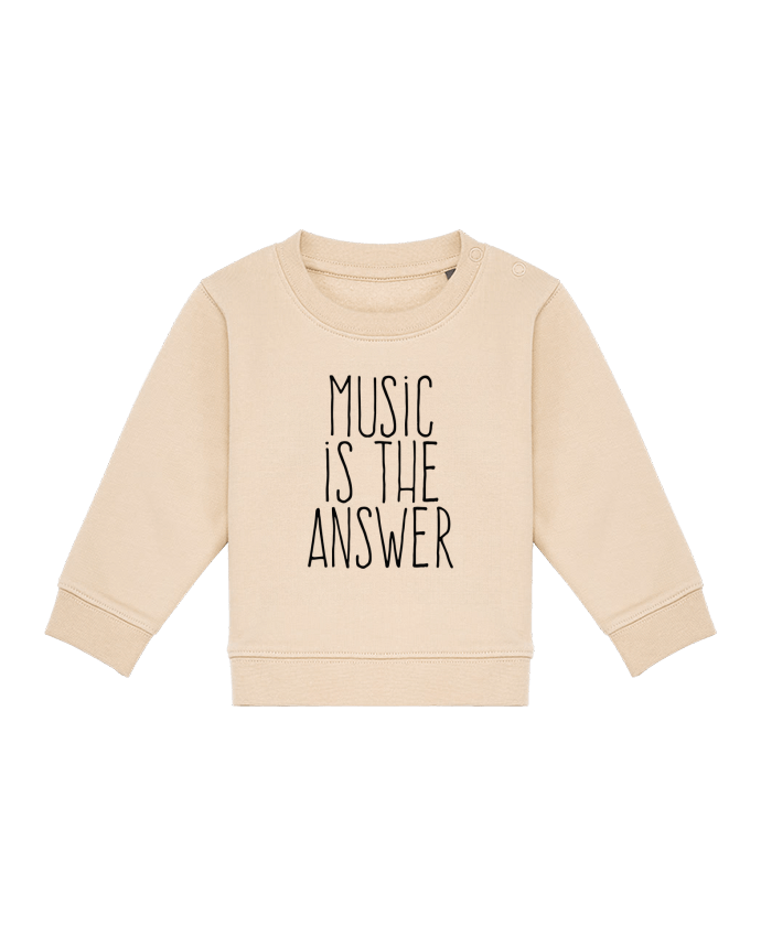 Sweat bébé Music is the answer par justsayin