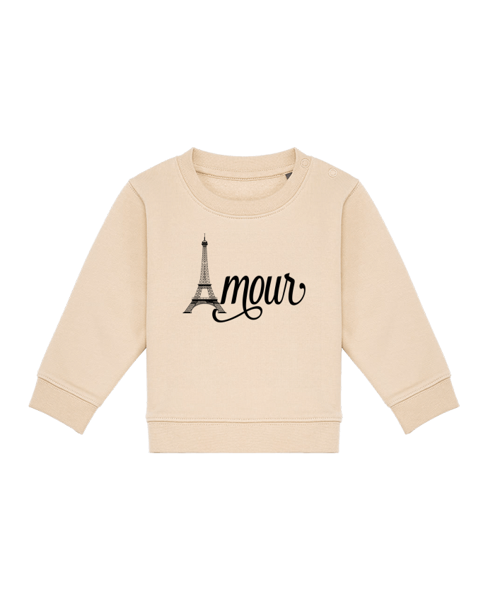 Sweat bébé Amour Tour Eiffel - Paris par justsayin