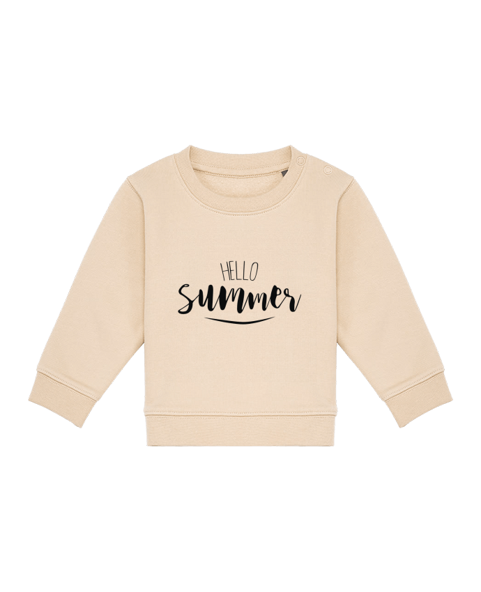 Sweatshirt bébé écoresponsable Hello Summer ! por IDÉ'IN