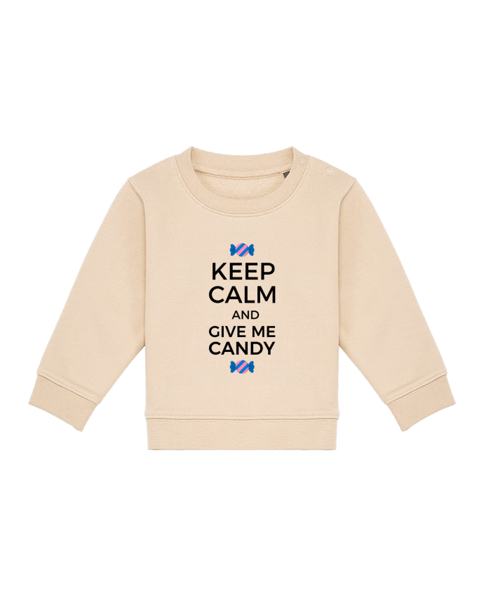 Sweat bébé Keep Calm and give me candy par tunetoo