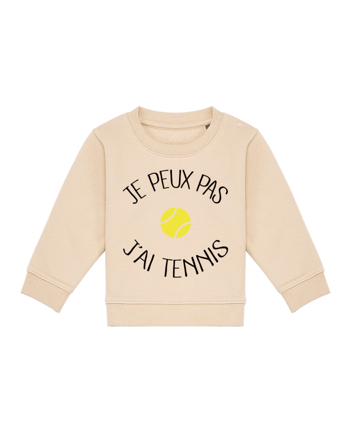 Sweat bébé Je peux pas j'ai Tennis par Freeyourshirt.com