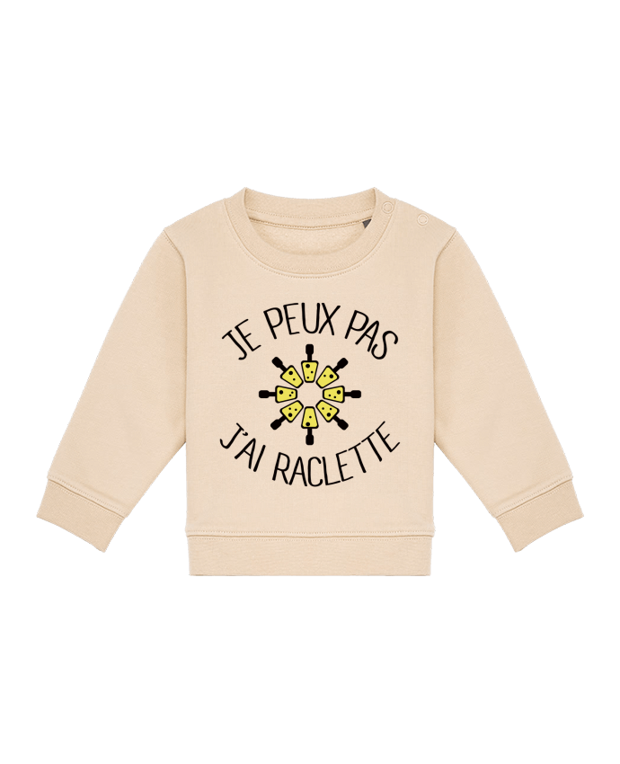 Sweat bébé Je peux pas j'ai Raclette par Freeyourshirt.com