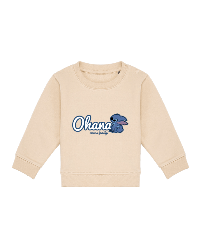 Sweatshirt bébé écoresponsable Ohana means family by Kempo24