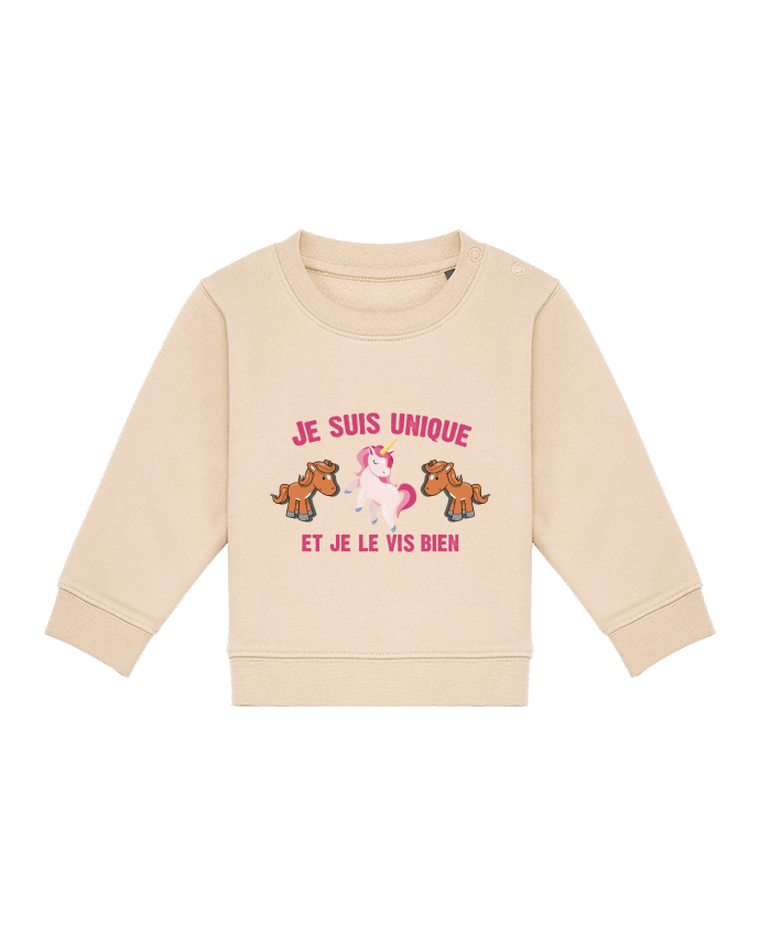 Sweat bébé Je suis unique et je le vis bien par tunetoo
