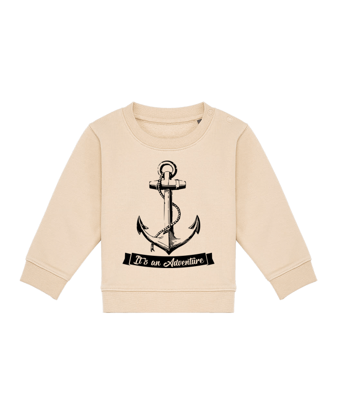 Sweatshirt bébé écoresponsable It's an Adventure por 