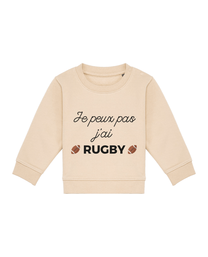 Sweat bébé Je peux pas j'ai Rugby par Ruuud