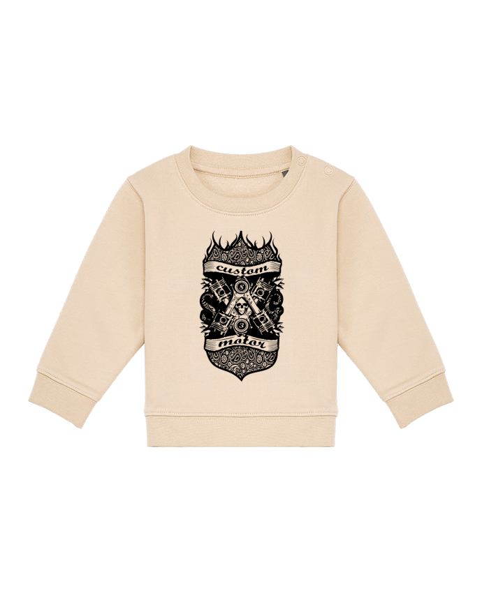 Sweatshirt bébé écoresponsable CUSTOM MOTOR by SG LXXXIII