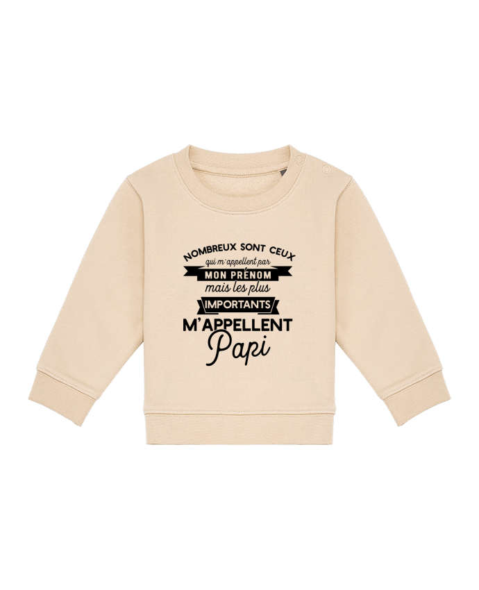 Sweat bébé on m'appelle papi humour par Original t-shirt