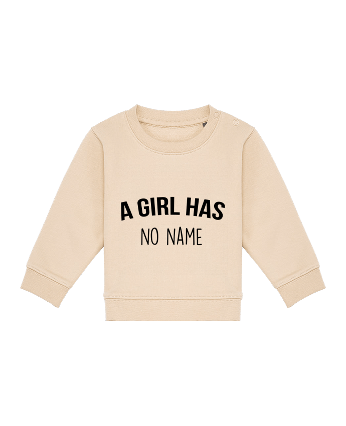 Sweat bébé A girl has no name par Bichette