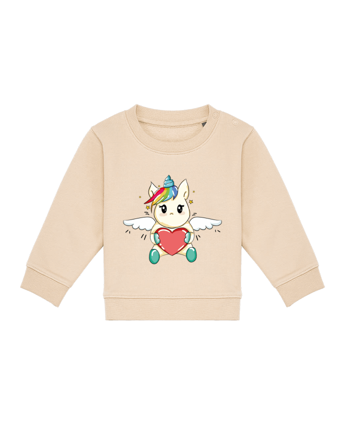 Sweat bébé Licorne Love par 