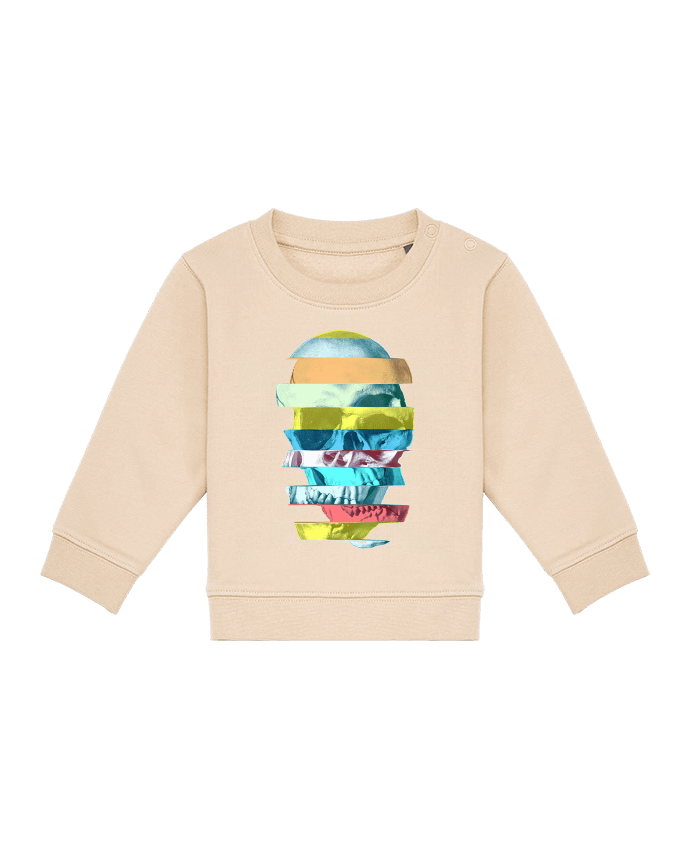 Sweat bébé Glitch Skull par ali_gulec