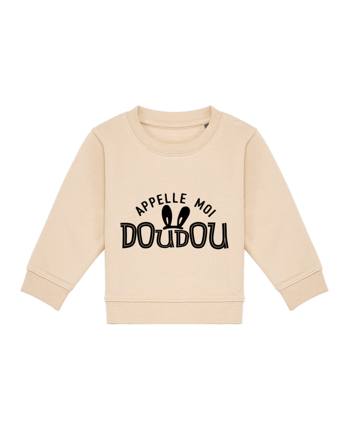 Sweatshirt bébé écoresponsable Appelle moi doudou por tunetoo