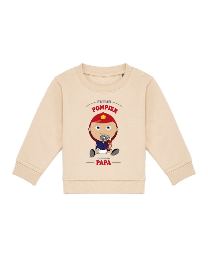 Sweat bébé Futur pompier comme papa par GraphiCK-Kids