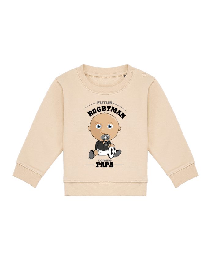 Sweat bébé Futur rugbyman comme papa par GraphiCK-Kids
