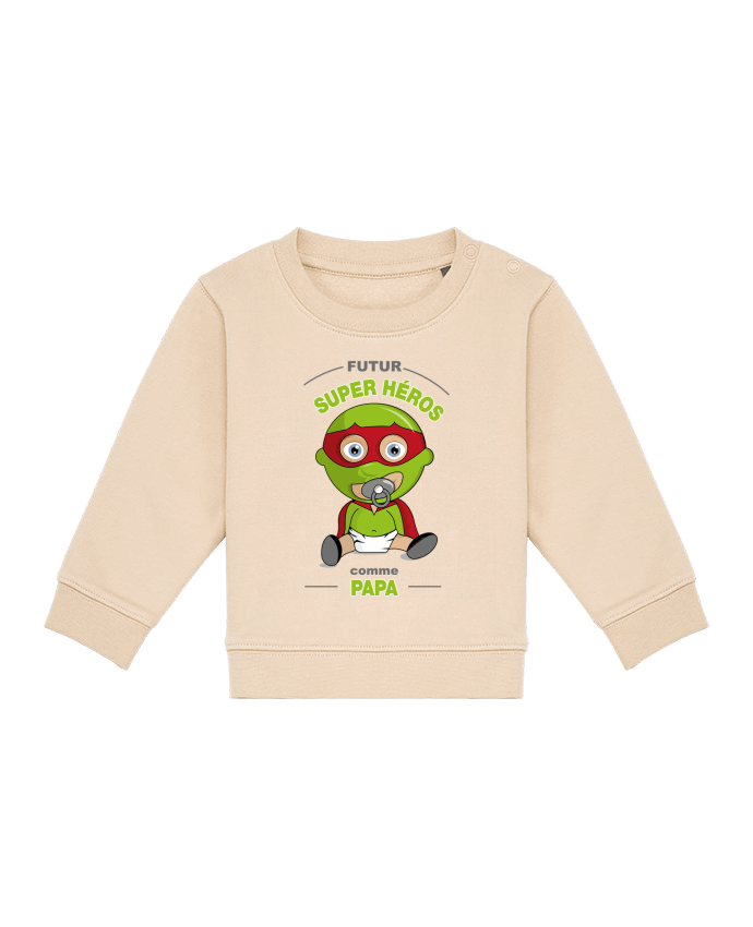 Sweat bébé Futur Super Héros comme papa par GraphiCK-Kids