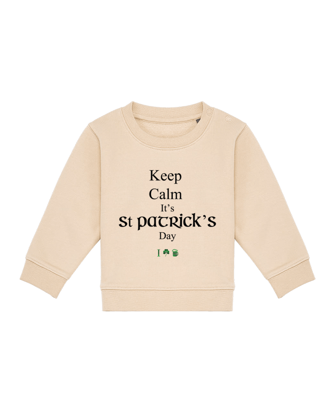 Sweat bébé Keep calm it's St Patrick's Day par tunetoo