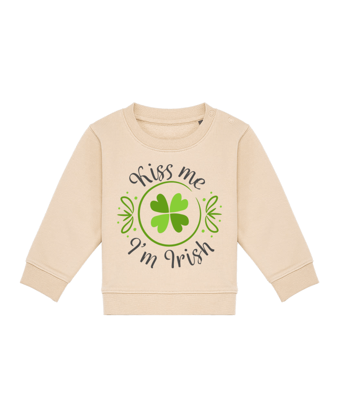 Sweat bébé Kiss me I'm Irish par tunetoo