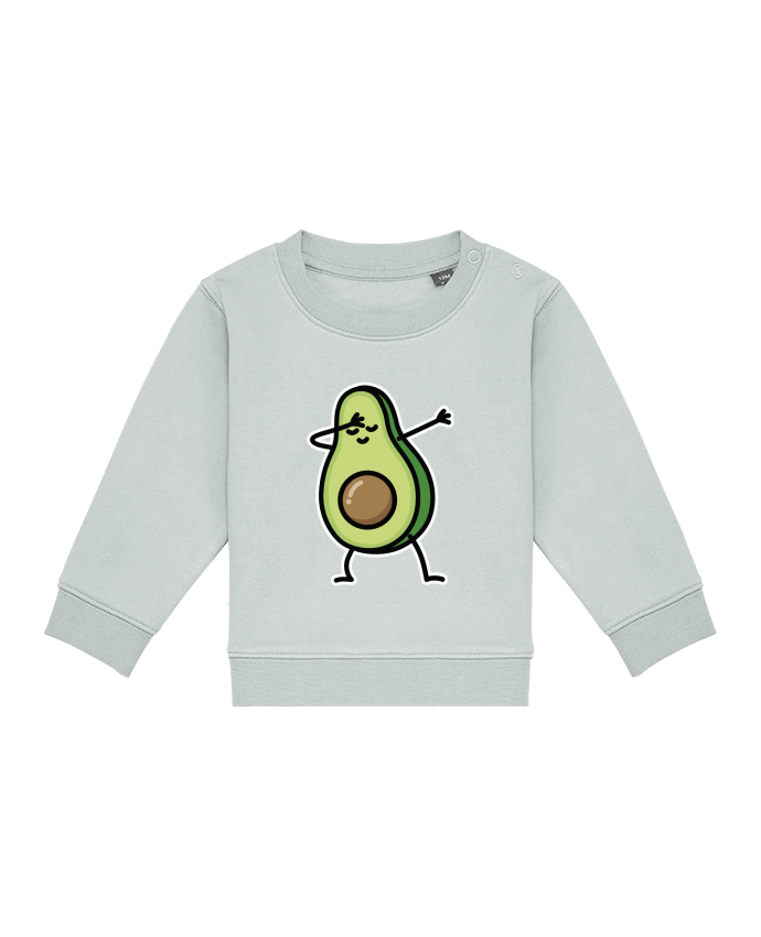 Sweatshirt bébé écoresponsable Avocado dab por LaundryFactory