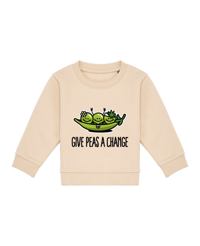 Sweat bébé Give peas a change par LaundryFactory