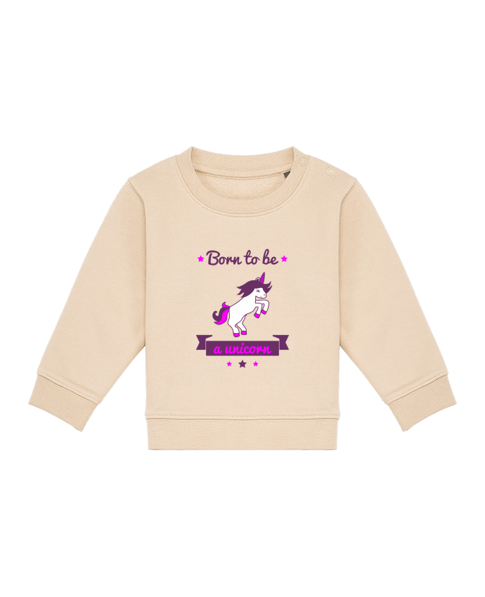 Sweat bébé Born to be a unicorn par Benichan