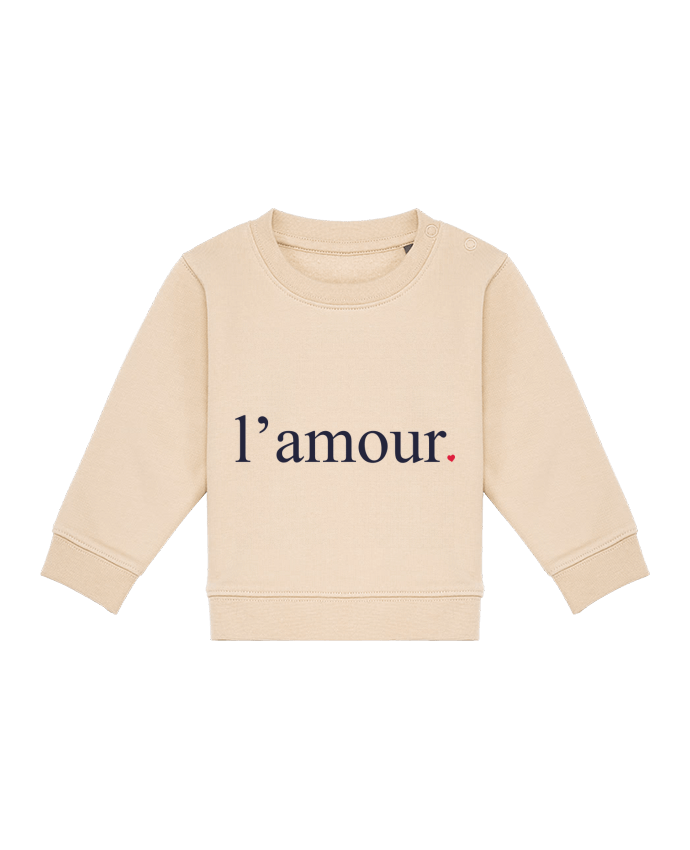 Sweatshirt bébé écoresponsable l'amour by Ruuud por Ruuud