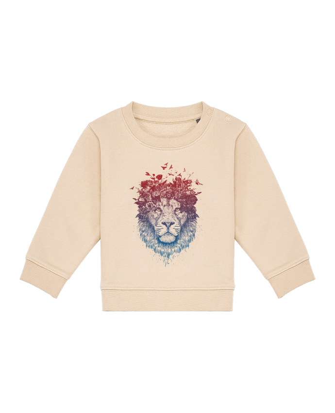 Sweat bébé Floral lion III par Balàzs Solti