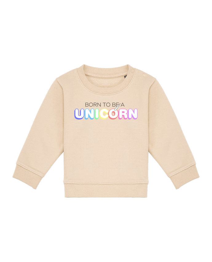 Sweat bébé Born to be a unicorn par tunetoo