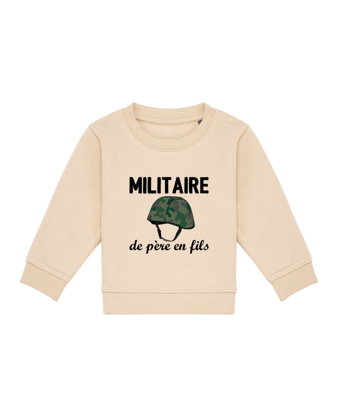 Sweat bébé Militaire de père en fils par tunetoo