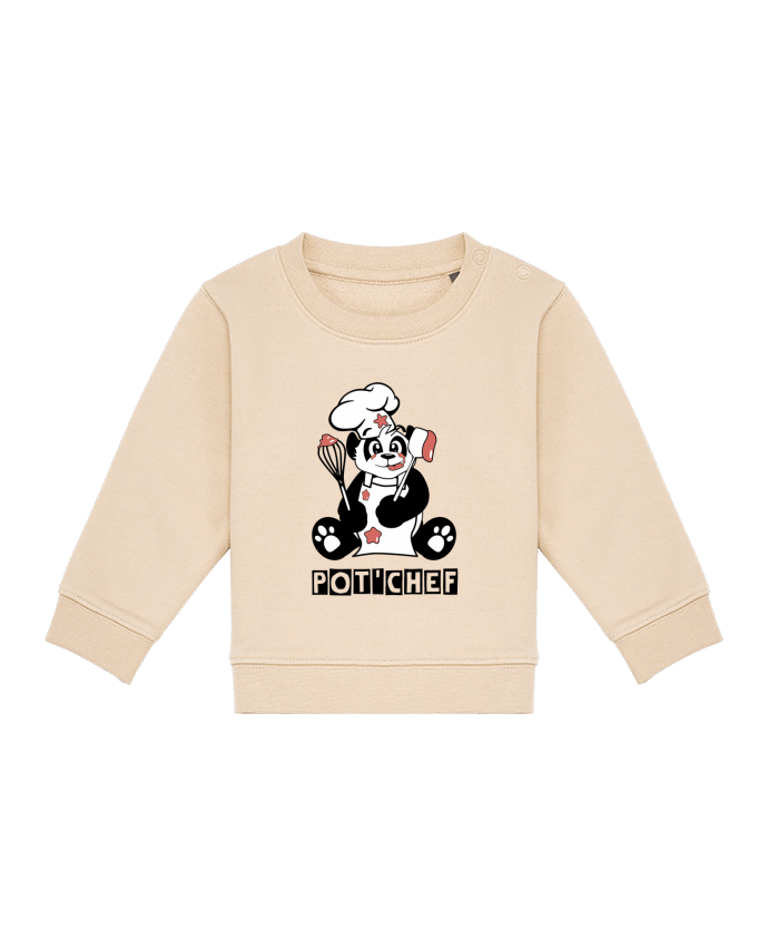 Sweat bébé Panda Pot'Chef - Typo par Nature et Légendes