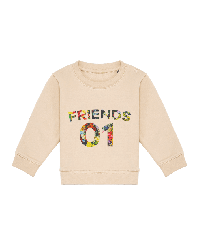 Sweat bébé BEST FRIENDS FLOWER 2 par tunetoo