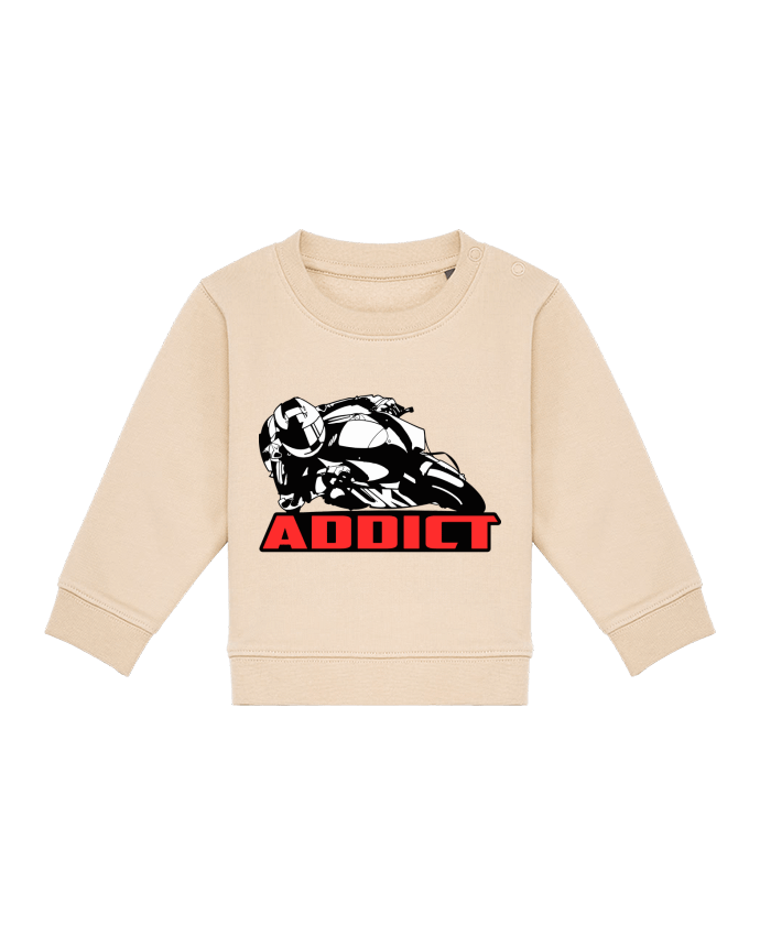 Sweat bébé Moto addict par Original t-shirt