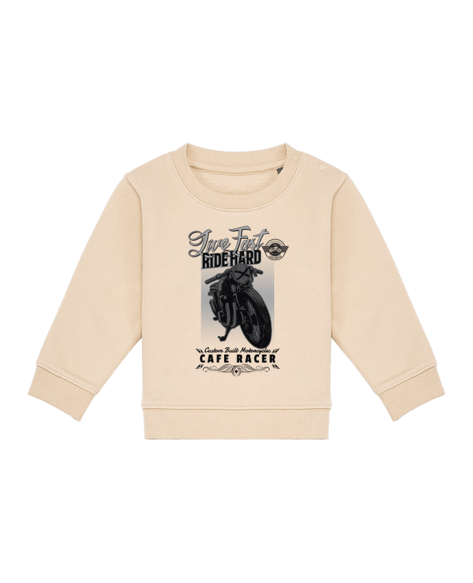 Sweat bébé Ride hard moto design par Original t-shirt