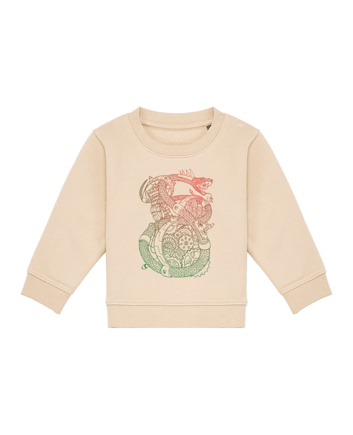 Sweatshirt bébé écoresponsable Méca Serpent by TOMI AX