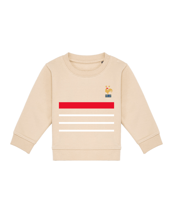 Sweatshirt bébé écoresponsable La France Champion du monde 2018 rétro by Mhax